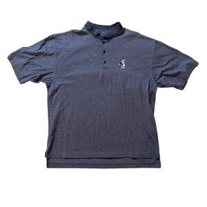 Nike Golf Polo Shirt Mens Large Blue Mickey Mouse Embroidered Short Sleeve Retro
